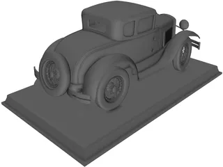 Ford Model A Coupe 3D Model