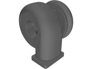 Turbo Charger Mechanism 3D Model