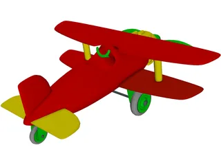 Toy Airplane 3D Model