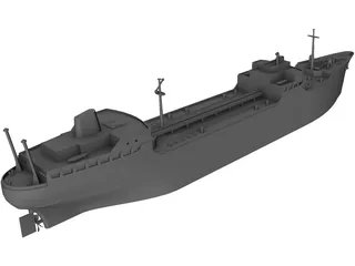 Texaco Tanker 3D Model