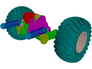 Car Suspension  3D Model