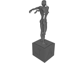 Abstract Dali Statue 3D Model
