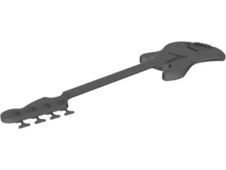 Fender Precision Bass Guitar Body 3D Model