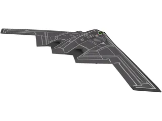 B2 Stealth Bomber 3D Model