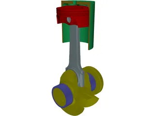 Piston Detailed 3D Model