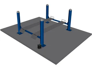 Car Lift 3D Model