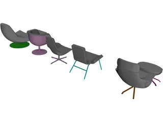 Chairs 3D Model