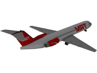 Fokker 100 TAM Brasil 3D Model