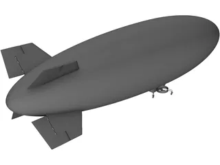 Airship Blimp 3D Model