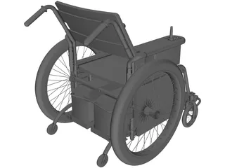 Wheelchair 3D Model