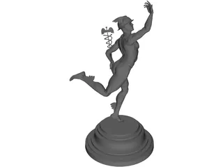 Hermes statuette 3D Model