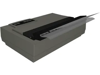 Dot matrix printer 3D Model