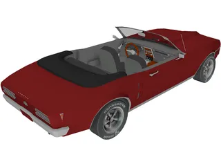 Pontiac Firebird Convertible 3D Model