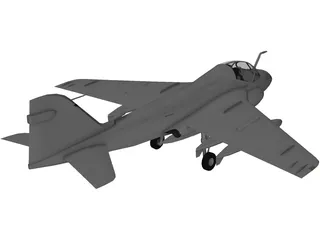 Grumman A-6E Intruder 3D Model