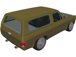 Chevrolet Blazer 5.1L (1977) 3D Model