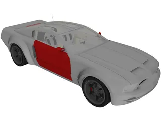 Ford Mustang [Tuned] 3D Model