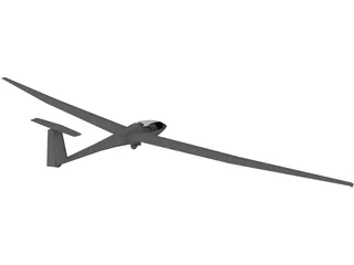 Schleicher ASW 20 Glider 3D Model