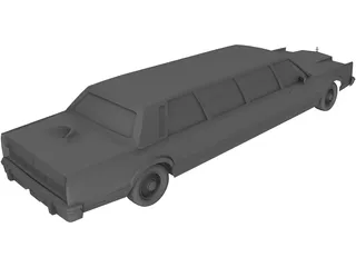 Lincoln Towncar 3D Model