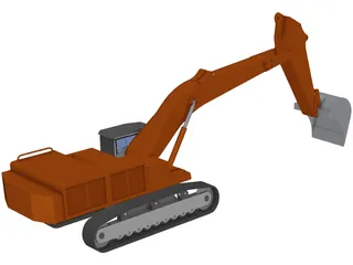 Hitachi 870LCH 3D Model