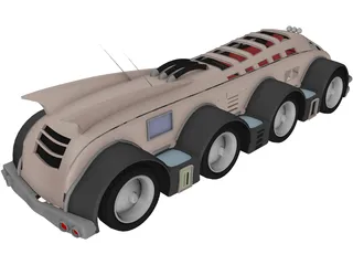 Fantastic Vehicle 3D Model