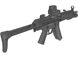 MP5 3D Model