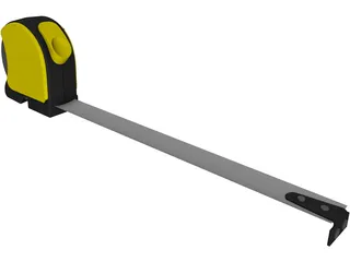 Retractible Tape Measure 3D Model