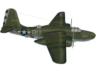 Douglas A-20G Havoc 3D Model