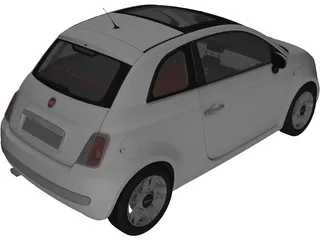 Fiat 500 3D Model