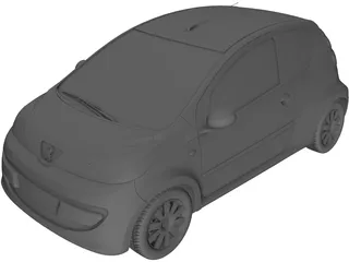 Peugeot 107 3D Model