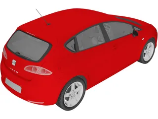 Seat Leon 3D Model