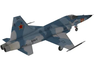 Northrop F-5E Tiger II 3D Model