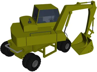 Excavator 1960 3D Model