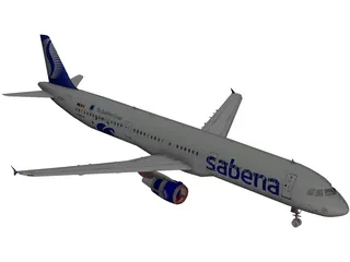 Airbus A321 Sabena 3D Model