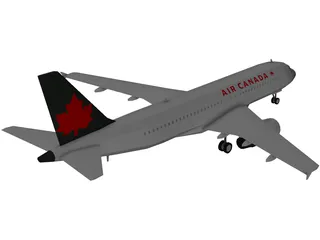 Airbus A320-200 Air Canada 3D Model