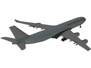 Airbus A340-300 Air Canada 3D Model