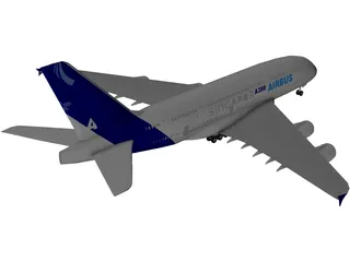 Airbus A380 3D Model