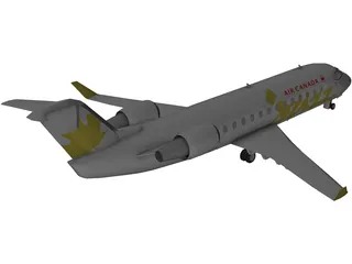 Bombardier CRJ-200 Air Canada Jazz 3D Model