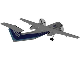 Bombardier Q300 DHC-8 Dash 8 ANA 3D Model