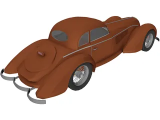 Alfa Romeo 8C (1938) 3D Model