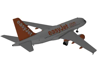 Airbus A320 easyJet 3D Model