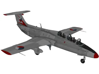 Aero L-29 Czech Air Force 3D Model