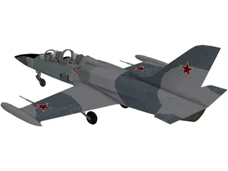 Aero L-39 Albatros Soviet Air Force 3D Model