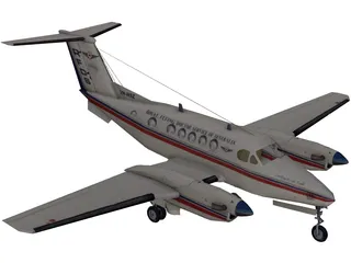 Beechcraft King Air B200C 3D Model