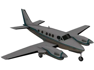 Beechcraft King Air C90B 3D Model