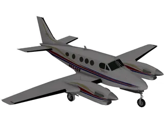 Beechcraft King Air C90GT 3D Model