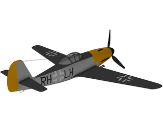 Messerschmitt ME 309 3D Model