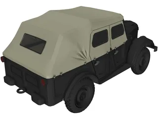 GAZ 69b 3D Model