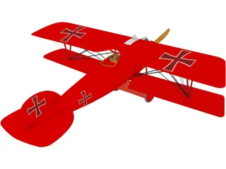 Albatros D.V 3D Model