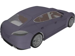 Porsche Panamera (2010) 3D Model