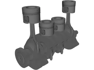 Engine Diesel 3D Model